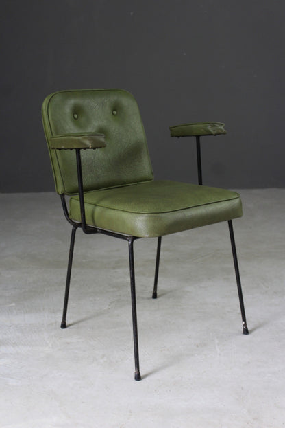 Retro Green Vinyl Office Chair - Kernow Furniture