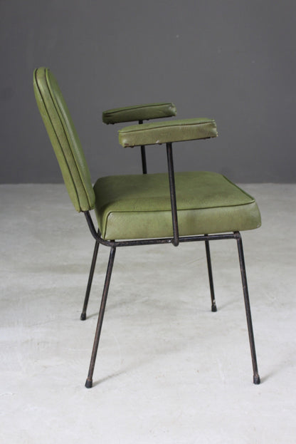 Retro Green Vinyl Office Chair - Kernow Furniture