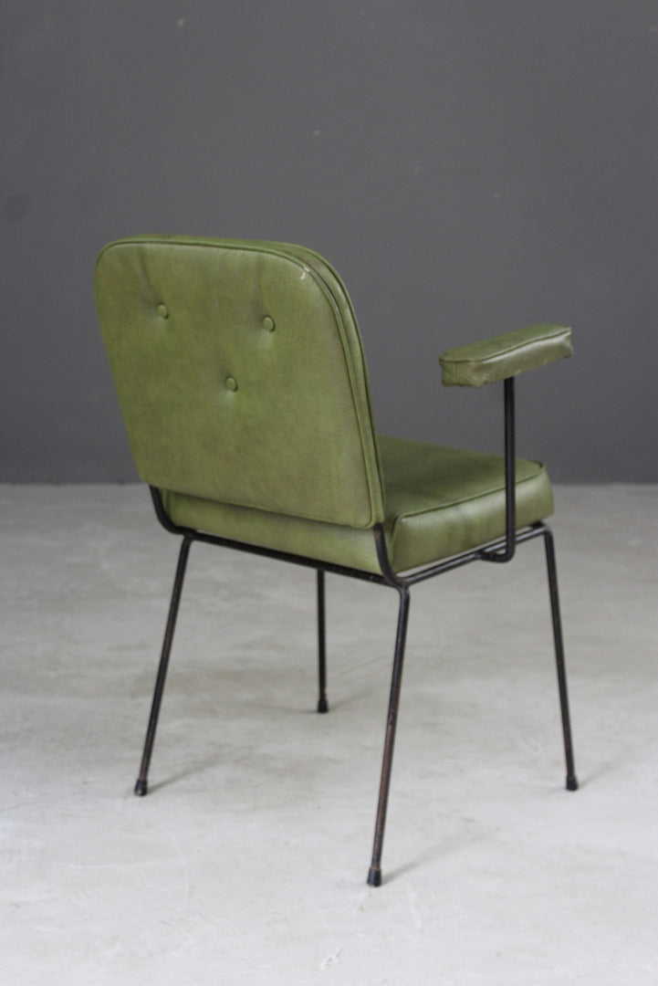 Retro Green Vinyl Office Chair - Kernow Furniture