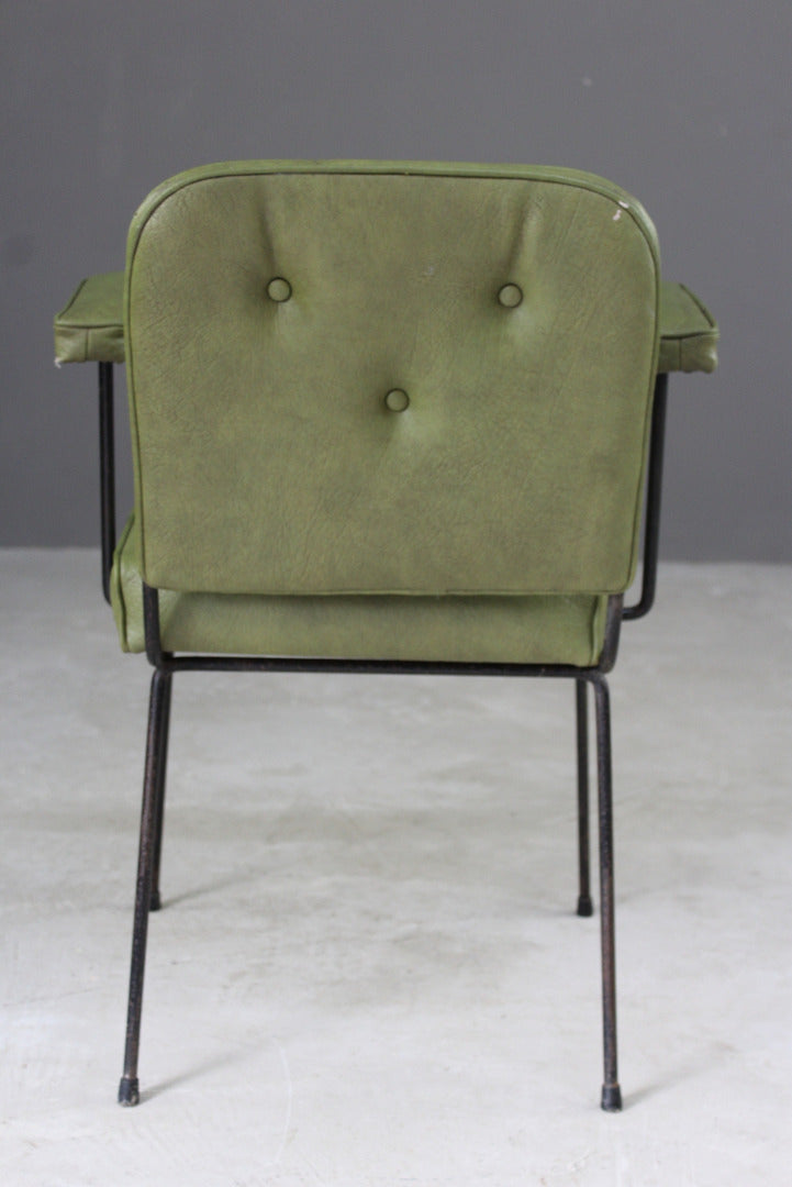 Retro Green Vinyl Office Chair - Kernow Furniture