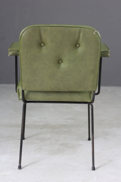 Retro Green Vinyl Office Chair - Kernow Furniture