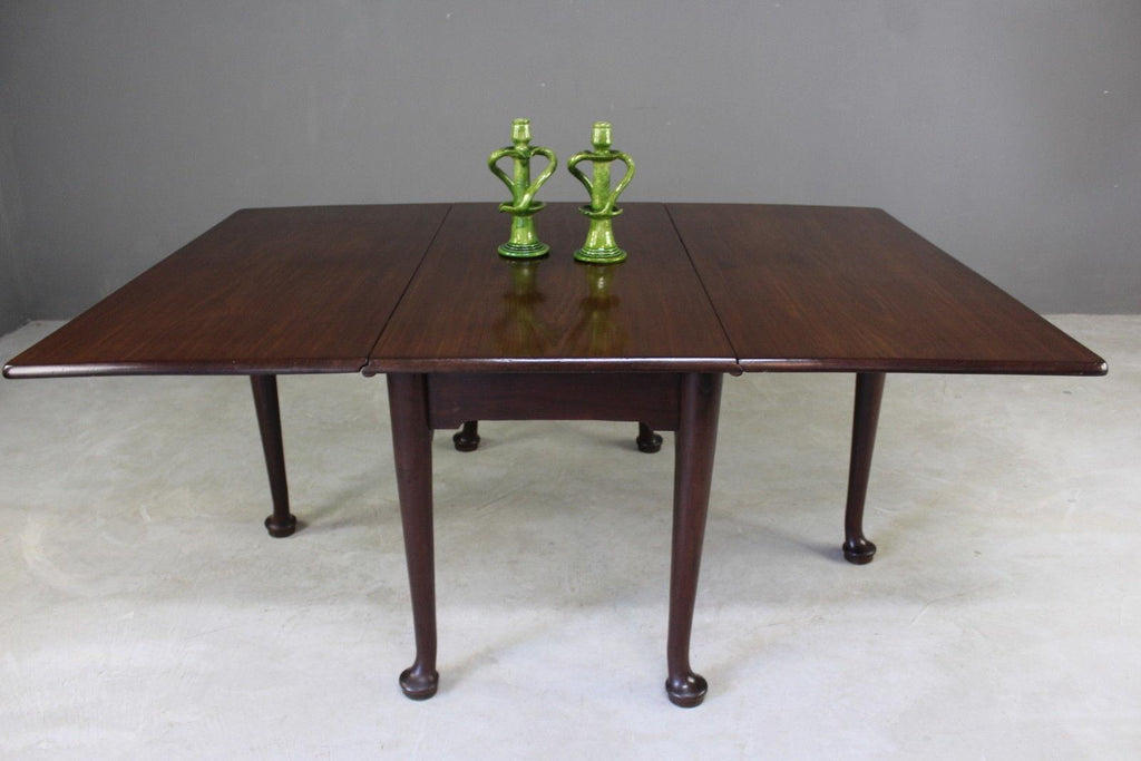 George III Mahogany Drop Leaf Table - Kernow Furniture