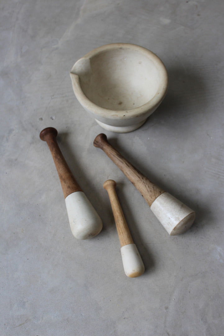 Vintage Pestle & Mortars - Kernow Furniture