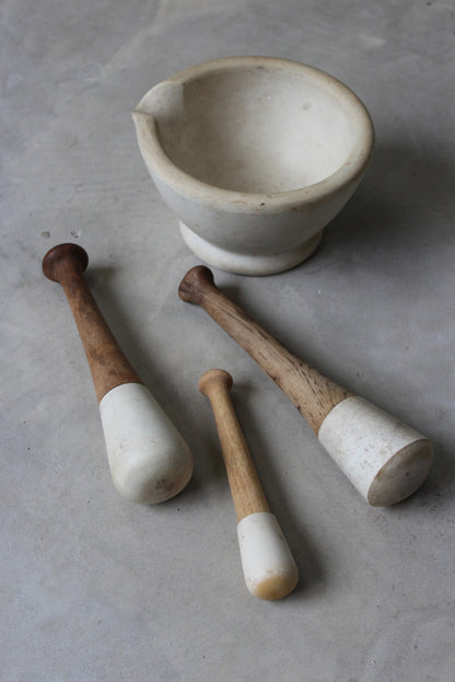 Vintage Pestle & Mortars - Kernow Furniture