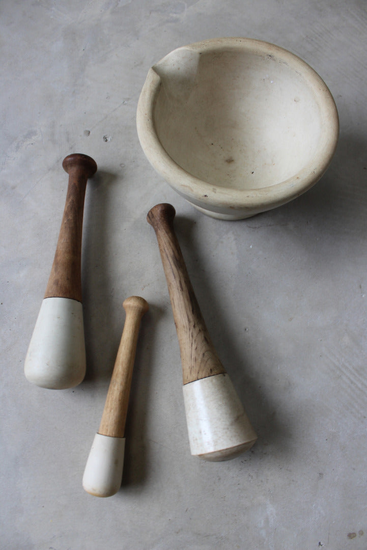 Vintage Pestle & Mortars - Kernow Furniture