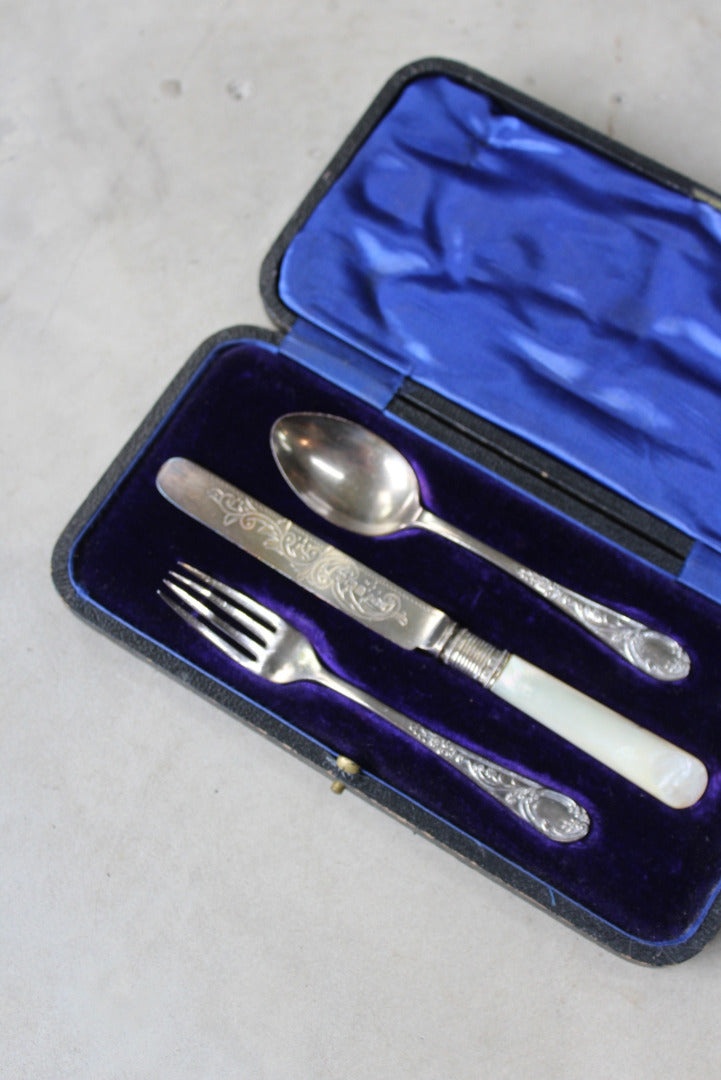 Silver Boxed Christening Set - Kernow Furniture