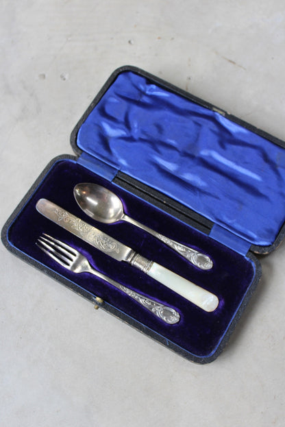 Silver Boxed Christening Set - Kernow Furniture