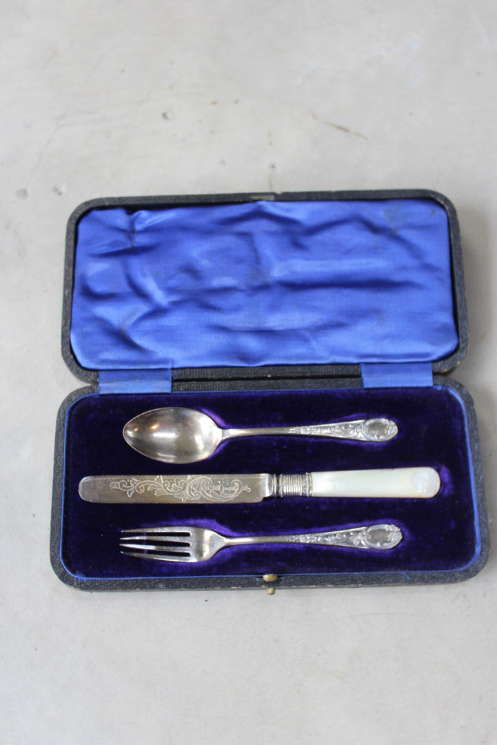 Silver Boxed Christening Set - Kernow Furniture