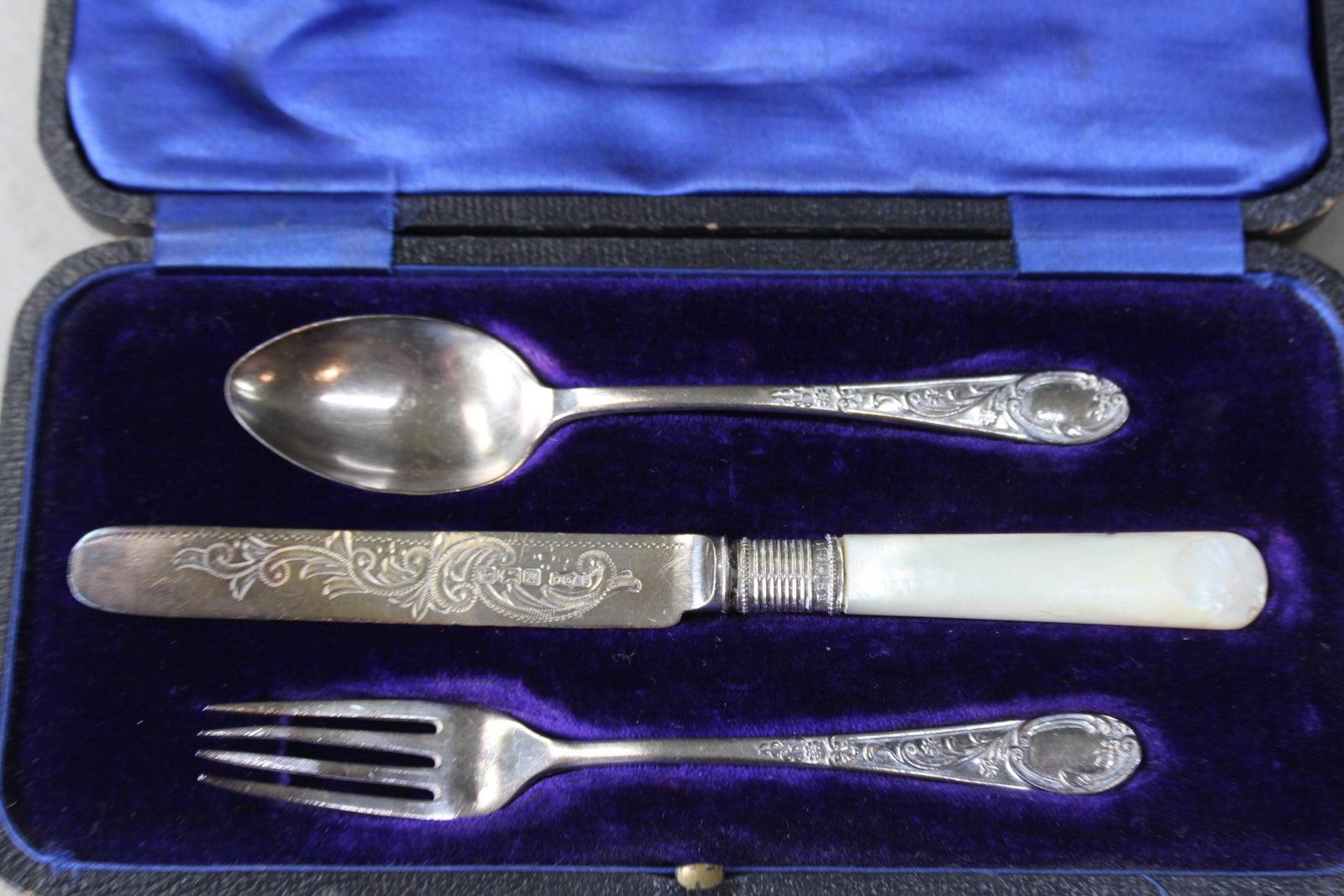 Silver Boxed Christening Set - Kernow Furniture