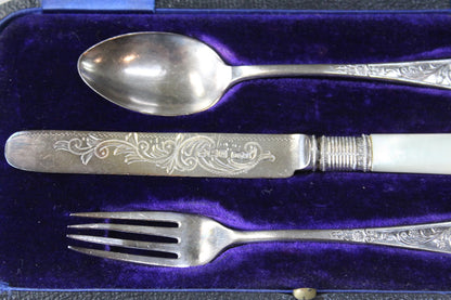 Silver Boxed Christening Set - Kernow Furniture