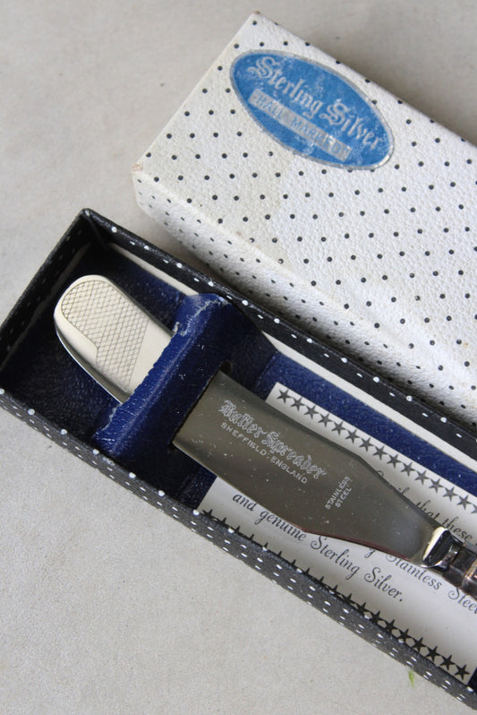 Harrison Brothers Silver Butter Spreader - Kernow Furniture