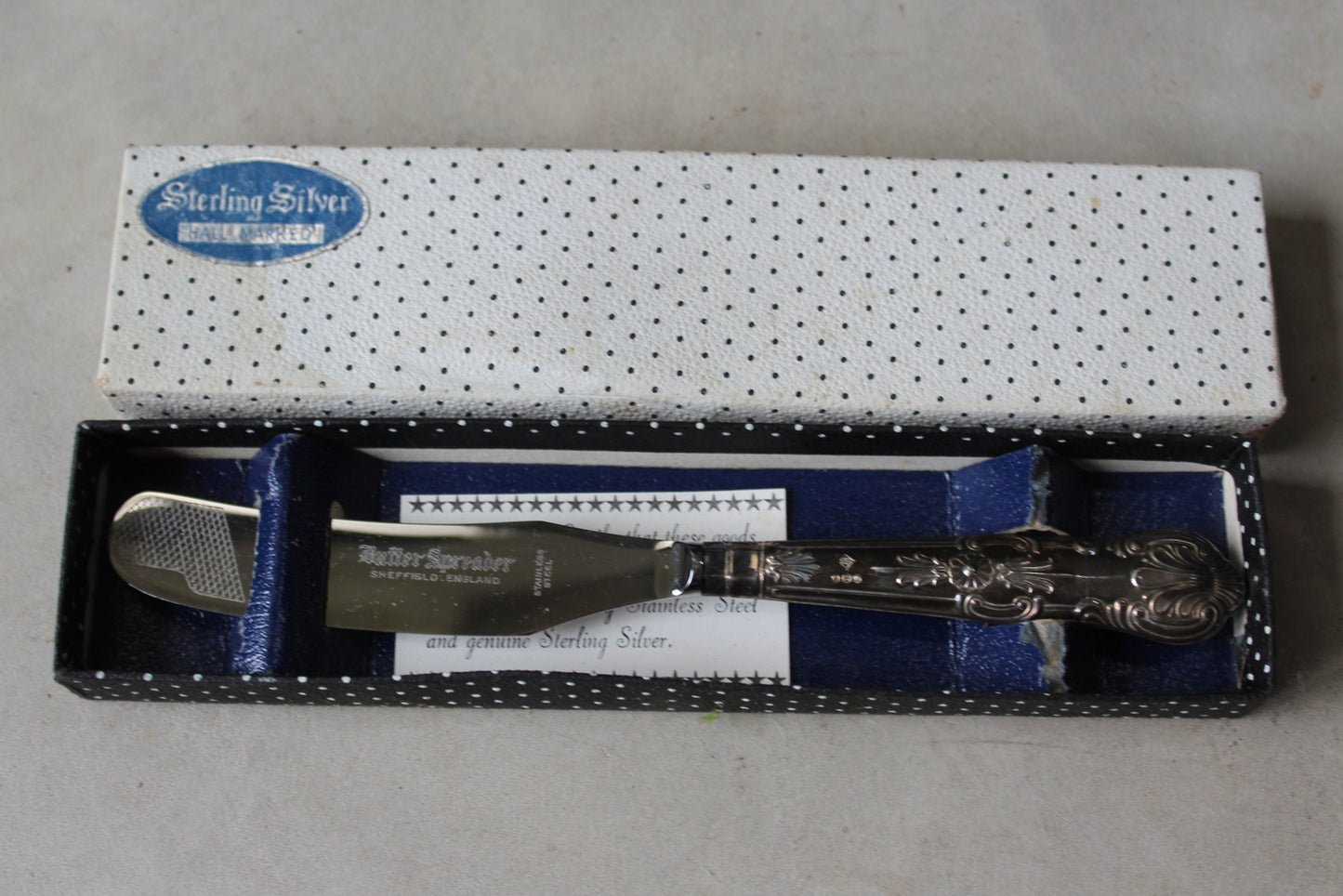 Harrison Brothers Silver Butter Spreader - Kernow Furniture