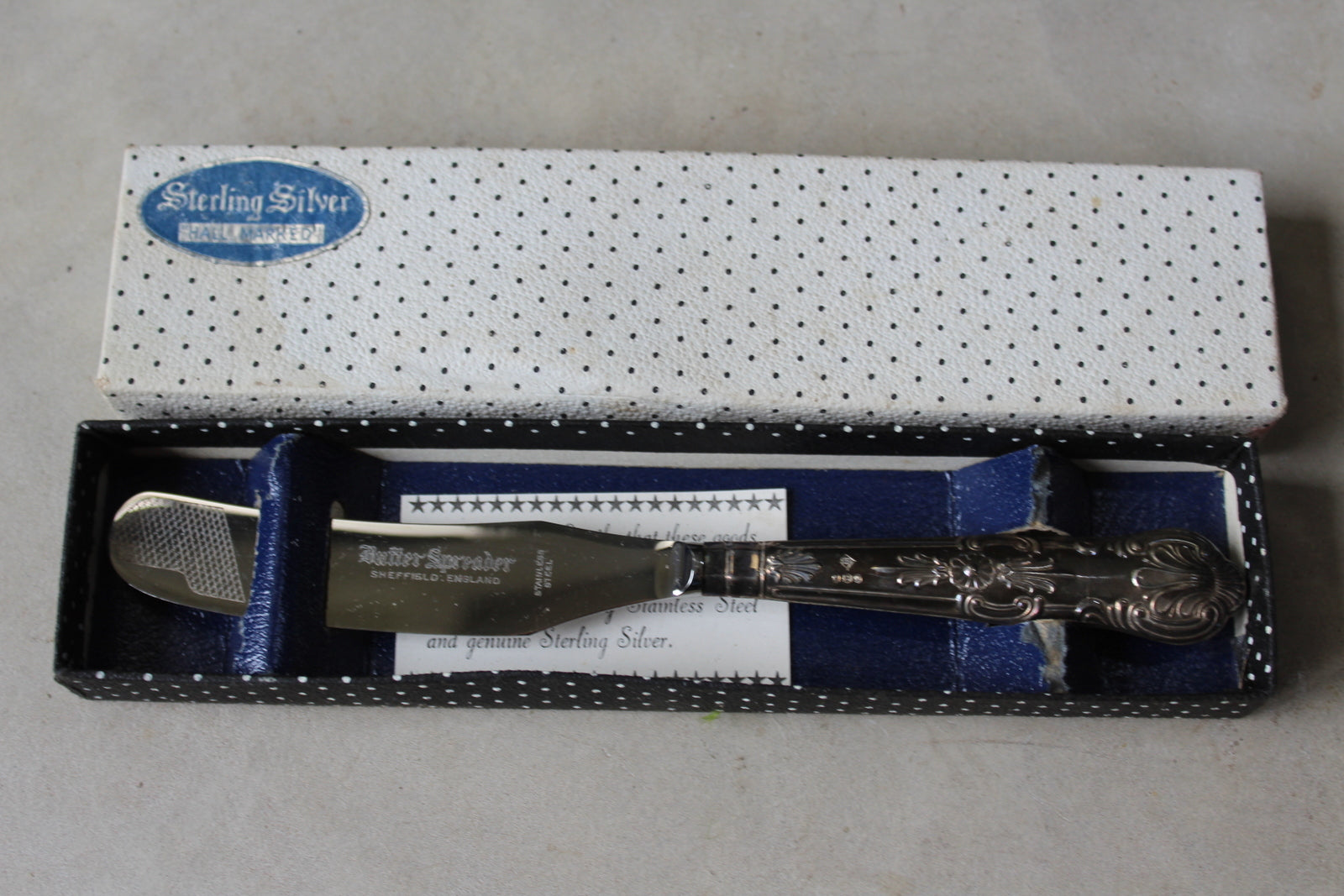 Harrison Brothers Silver Butter Spreader - Kernow Furniture