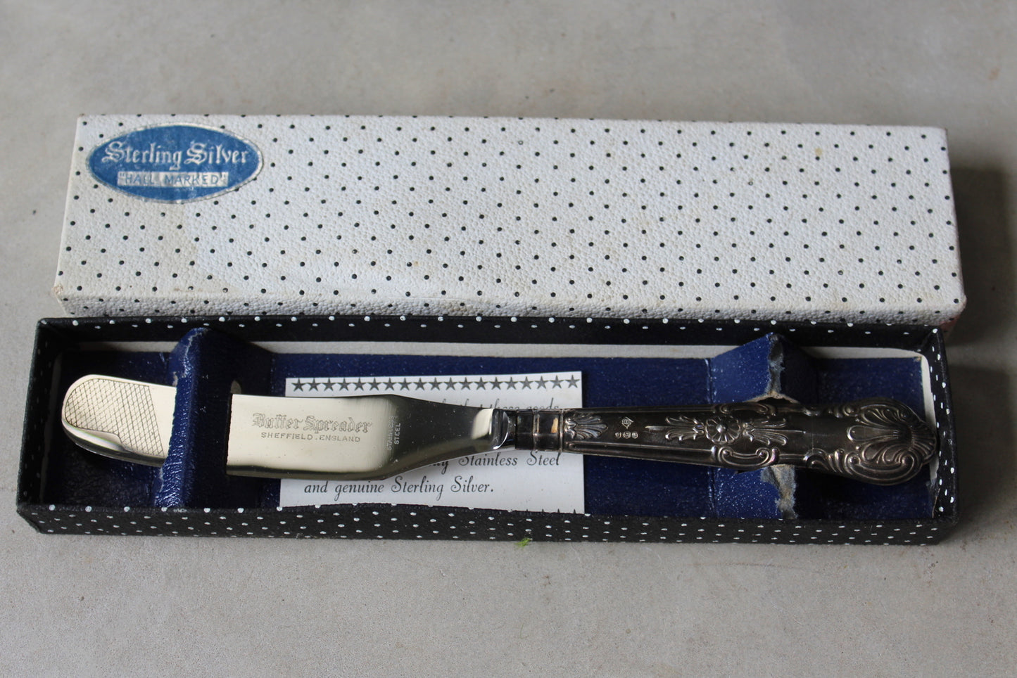 Harrison Brothers Silver Butter Spreader - Kernow Furniture