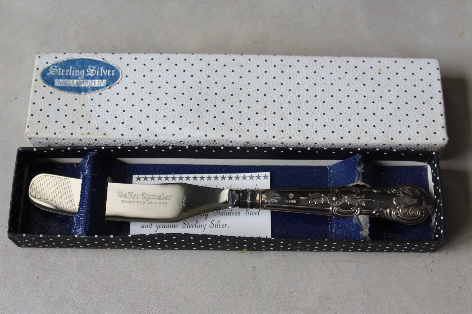 Harrison Brothers Silver Butter Spreader - Kernow Furniture