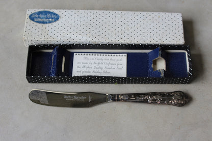Harrison Brothers Silver Butter Spreader - Kernow Furniture