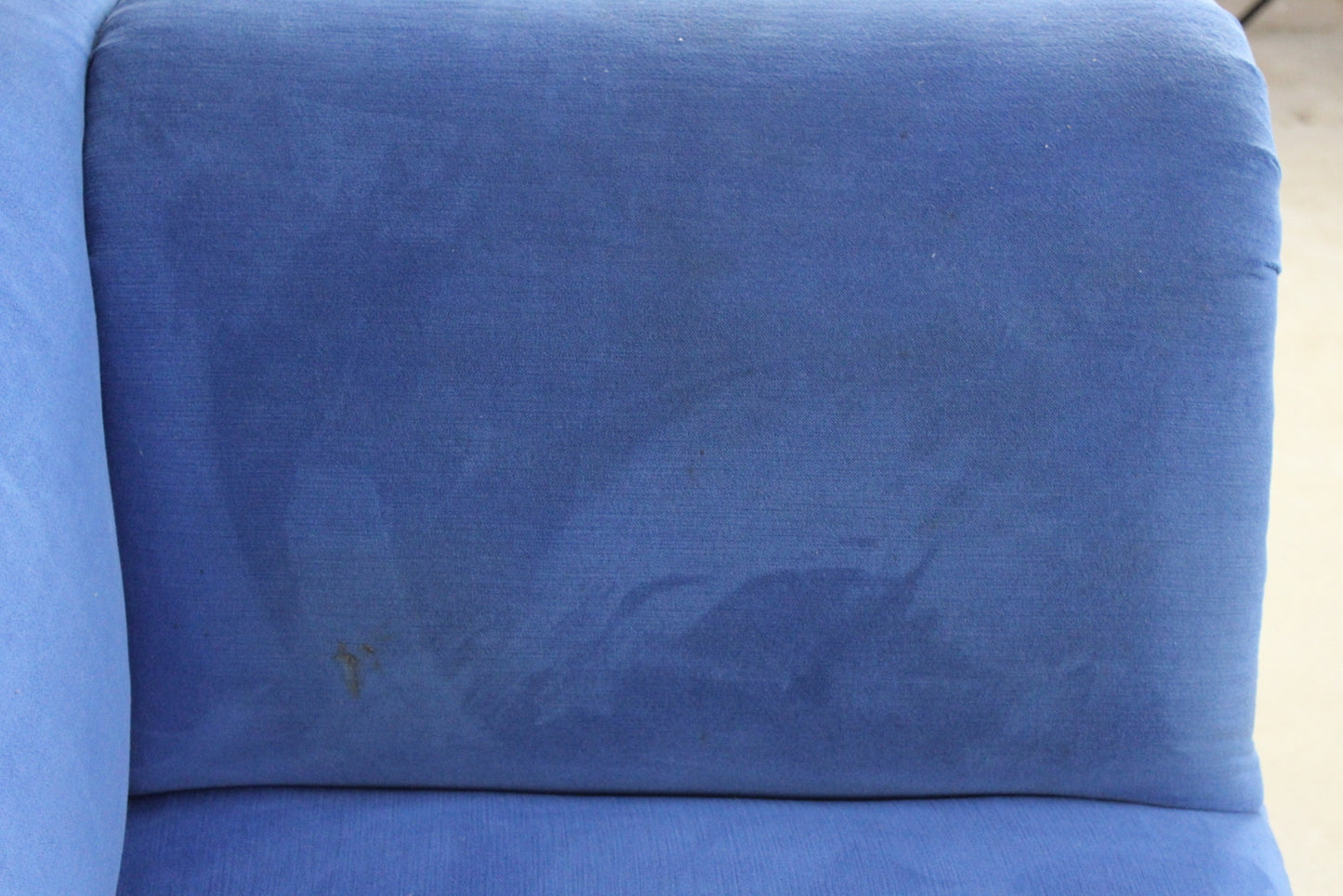 Antique Blue Upholstered Sofa - Kernow Furniture