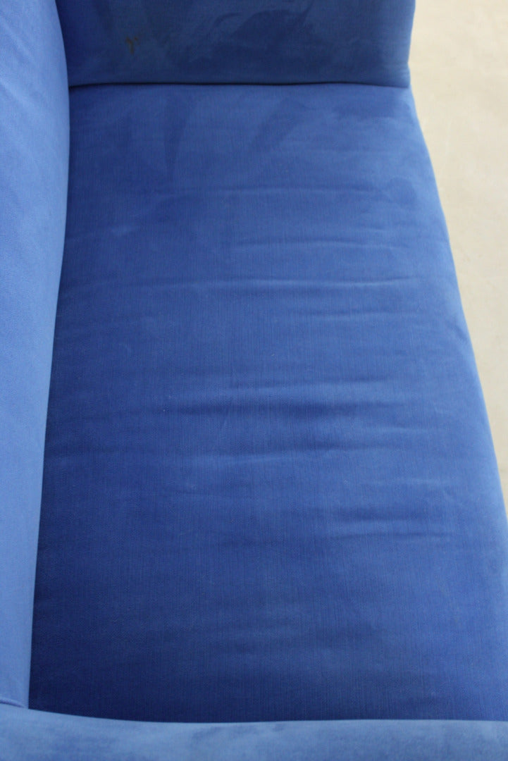 Antique Blue Upholstered Sofa - Kernow Furniture