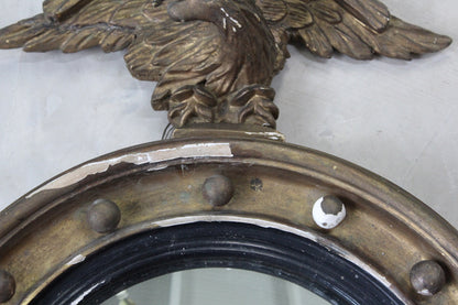 Convex Wall Mirror & Eagle Pediment - Kernow Furniture