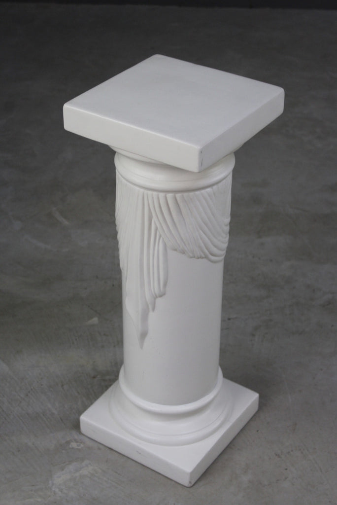 Ceramic White Plant Stand - Kernow Furniture