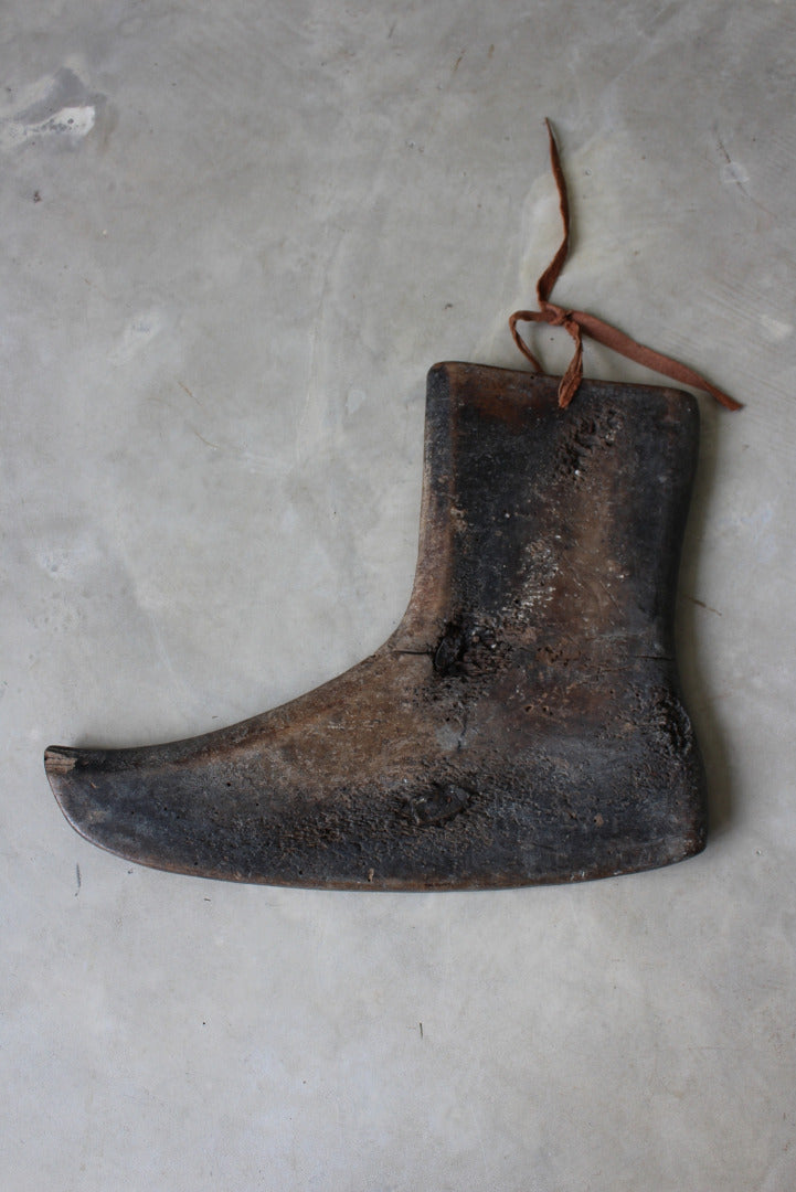 Antique Wooden Boot Form - Kernow Furniture