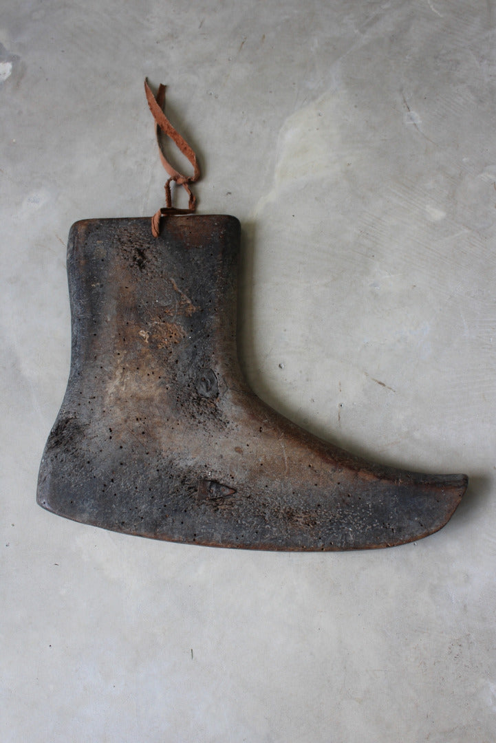 Antique Wooden Boot Form - Kernow Furniture