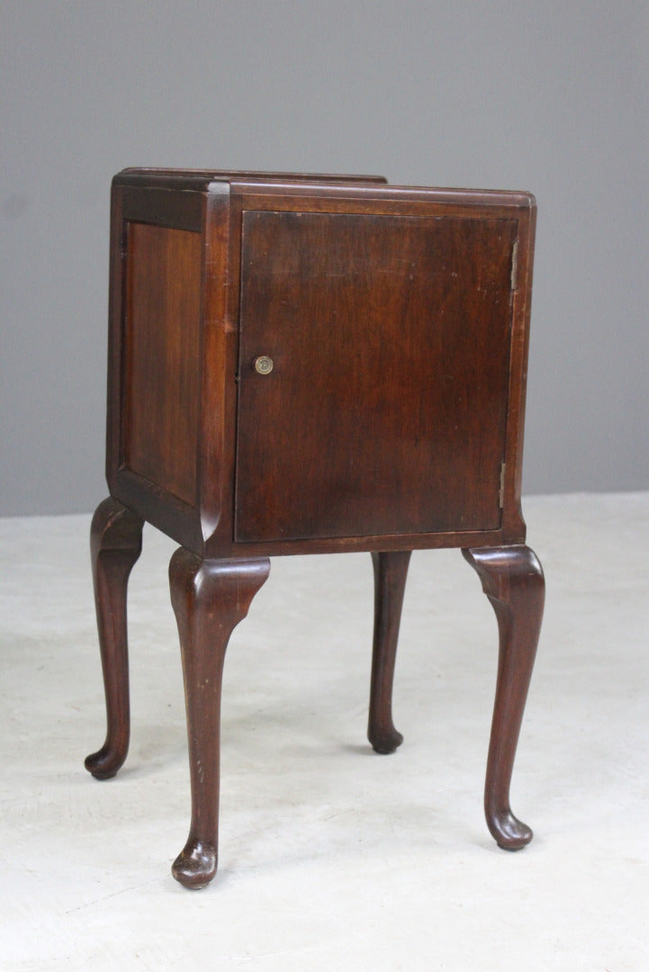 Vintage Mahogany Bedside Cabinet - Kernow Furniture