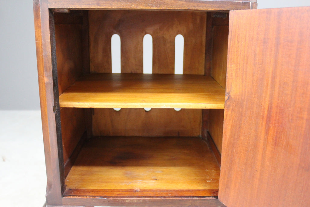 Vintage Mahogany Bedside Cabinet - Kernow Furniture