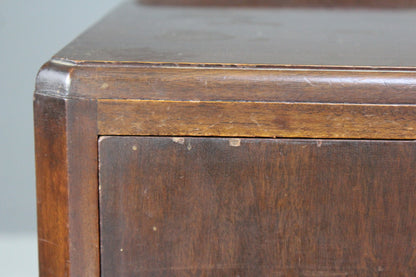 Vintage Mahogany Bedside Cabinet - Kernow Furniture