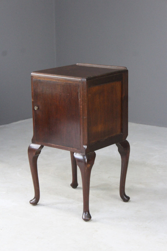 Vintage Mahogany Bedside Cabinet - Kernow Furniture