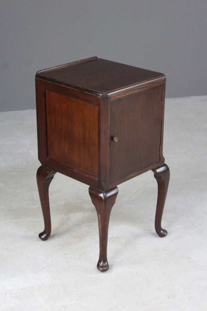 Vintage Mahogany Bedside Cabinet - Kernow Furniture