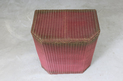 Pink Lusty Lloyd Loom Linen Basket - Kernow Furniture