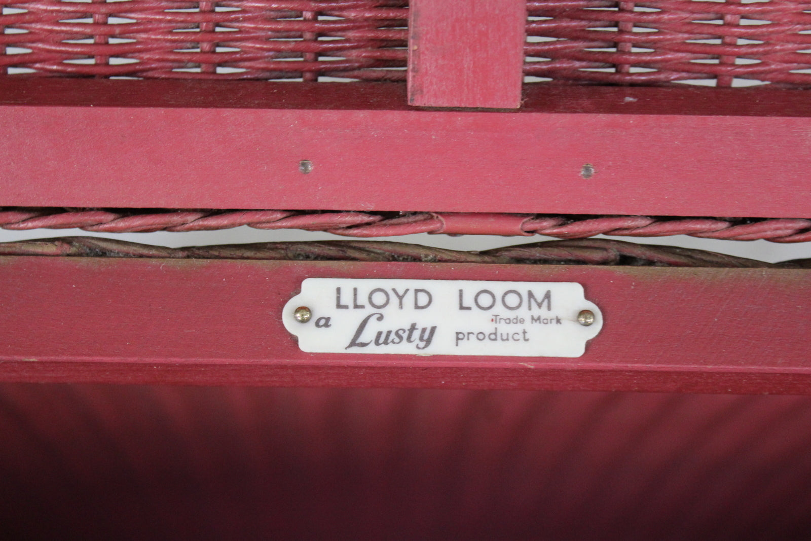 Pink Lusty Lloyd Loom Linen Basket - Kernow Furniture