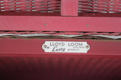 Pink Lusty Lloyd Loom Linen Basket - Kernow Furniture