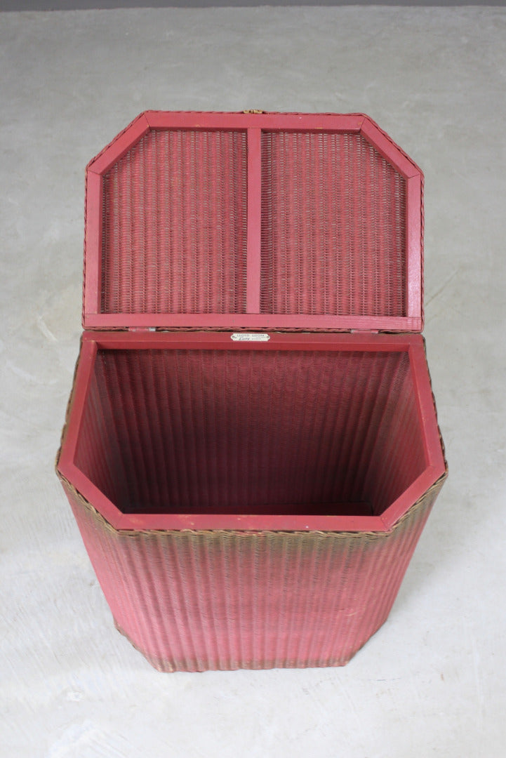 Pink Lusty Lloyd Loom Linen Basket - Kernow Furniture