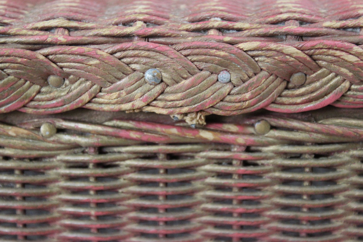 Pink Lusty Lloyd Loom Linen Basket - Kernow Furniture