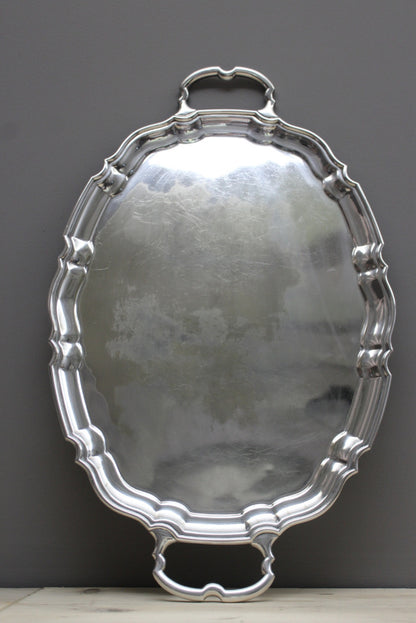 Silver Plate Serving Tray - Kernow Furniture