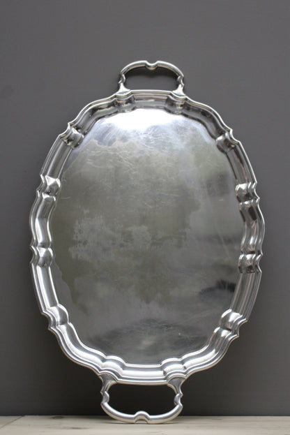Silver Plate Serving Tray - Kernow Furniture