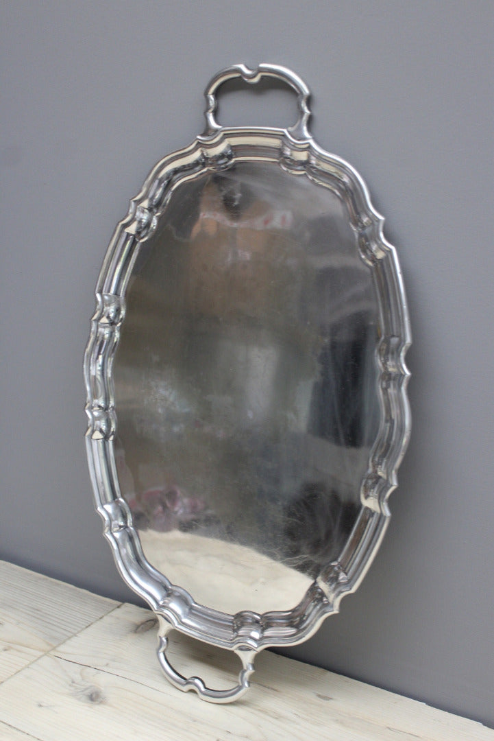 Silver Plate Serving Tray - Kernow Furniture