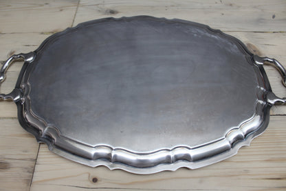 Silver Plate Serving Tray - Kernow Furniture