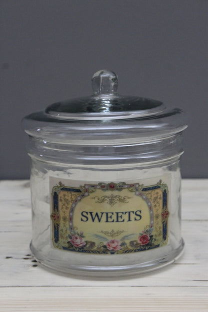 Glass Sweets Jar - Kernow Furniture