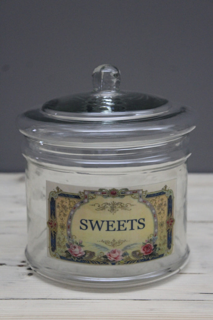 Glass Sweets Jar - Kernow Furniture