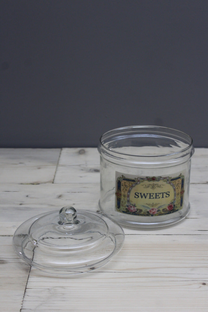 Glass Sweets Jar - Kernow Furniture