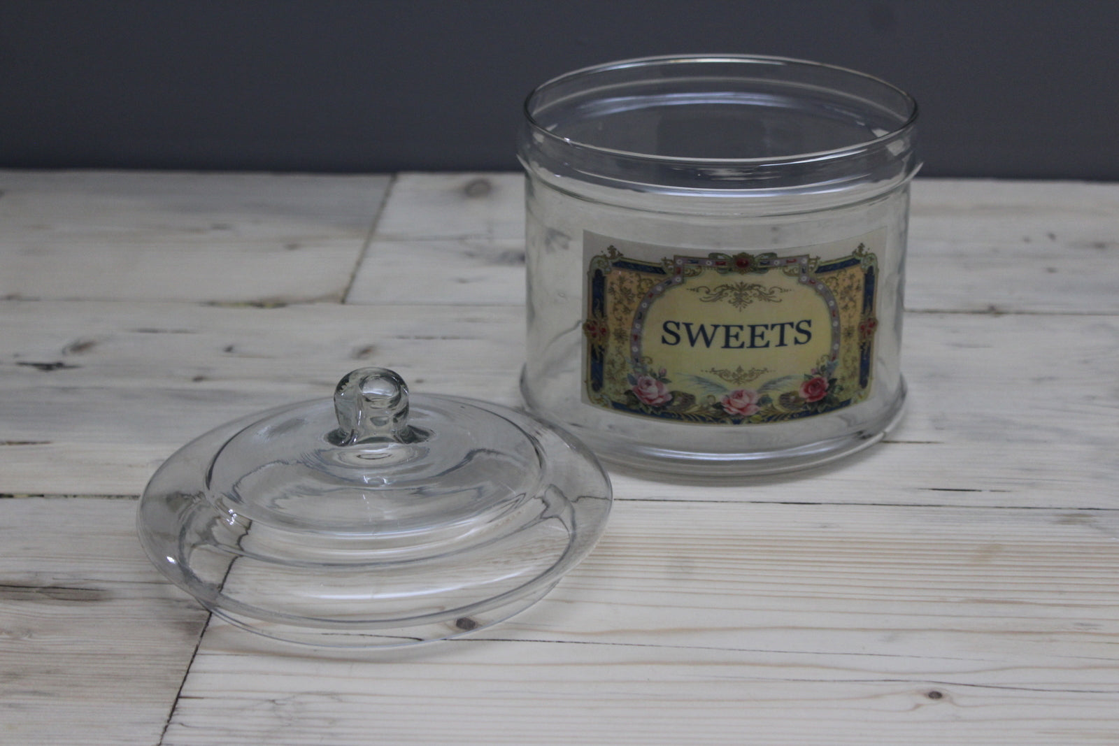 Glass Sweets Jar - Kernow Furniture