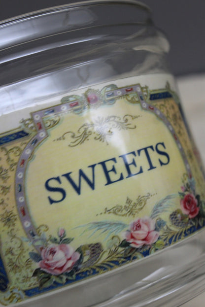 Glass Sweets Jar - Kernow Furniture