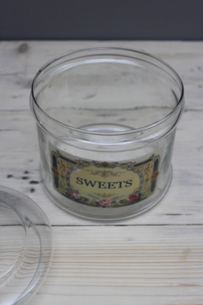 Glass Sweets Jar - Kernow Furniture