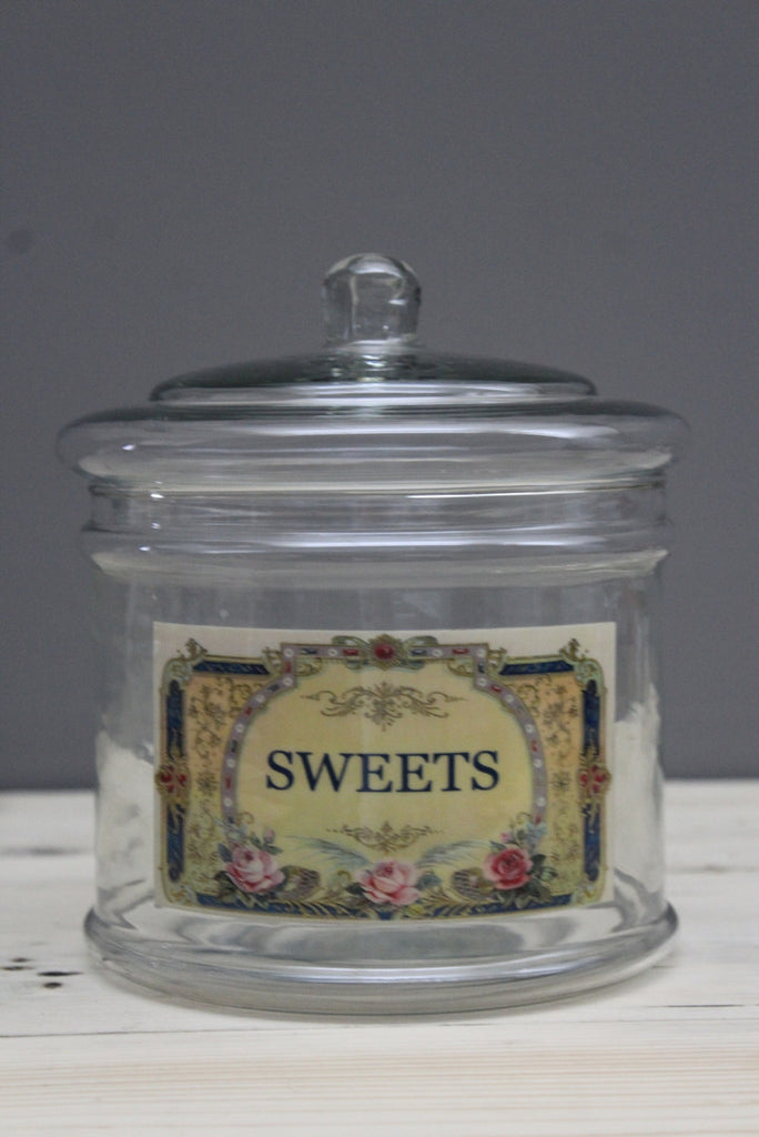 Glass Sweets Jar - Kernow Furniture