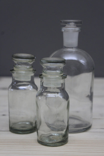 Vintage Glass Bottles - Kernow Furniture