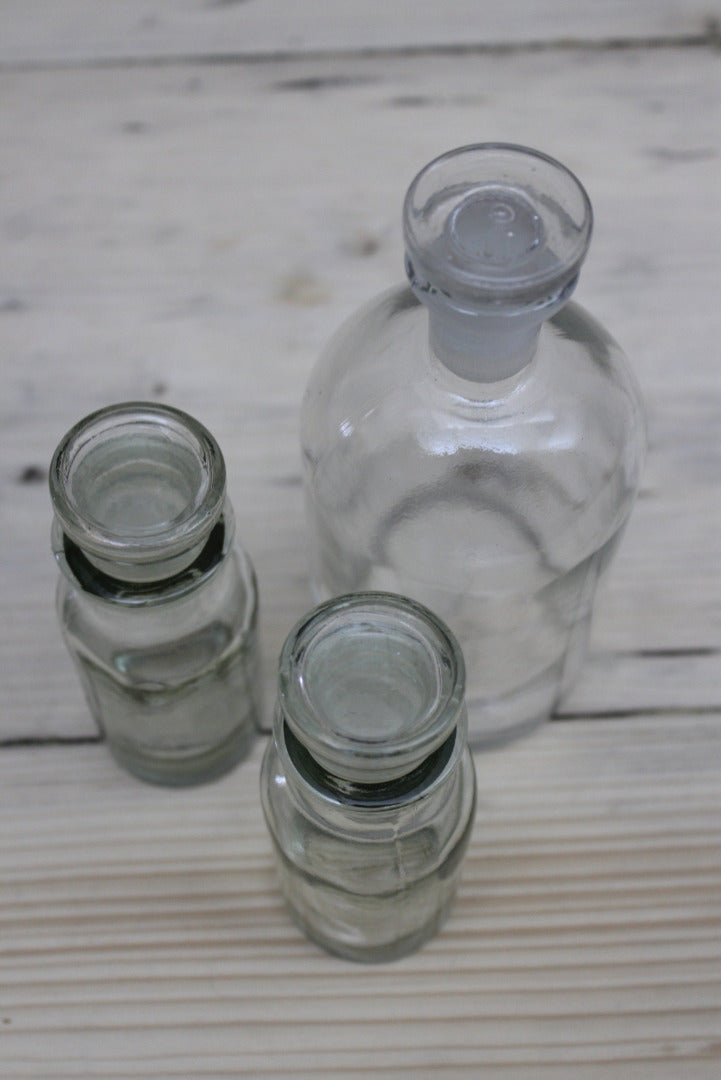 Vintage Glass Bottles - Kernow Furniture