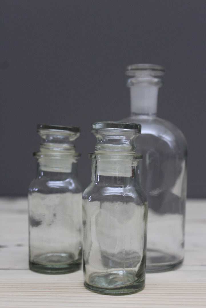 Vintage Glass Bottles - Kernow Furniture